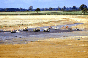 Heavy Plant constructing Rutland Water